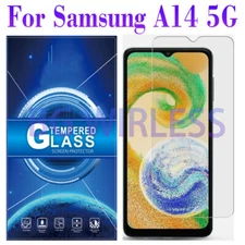 For Samsung Galaxy A14 5G Clear-TEMPERED GLASS SCREEN PROTECTOR ,Case Friendly