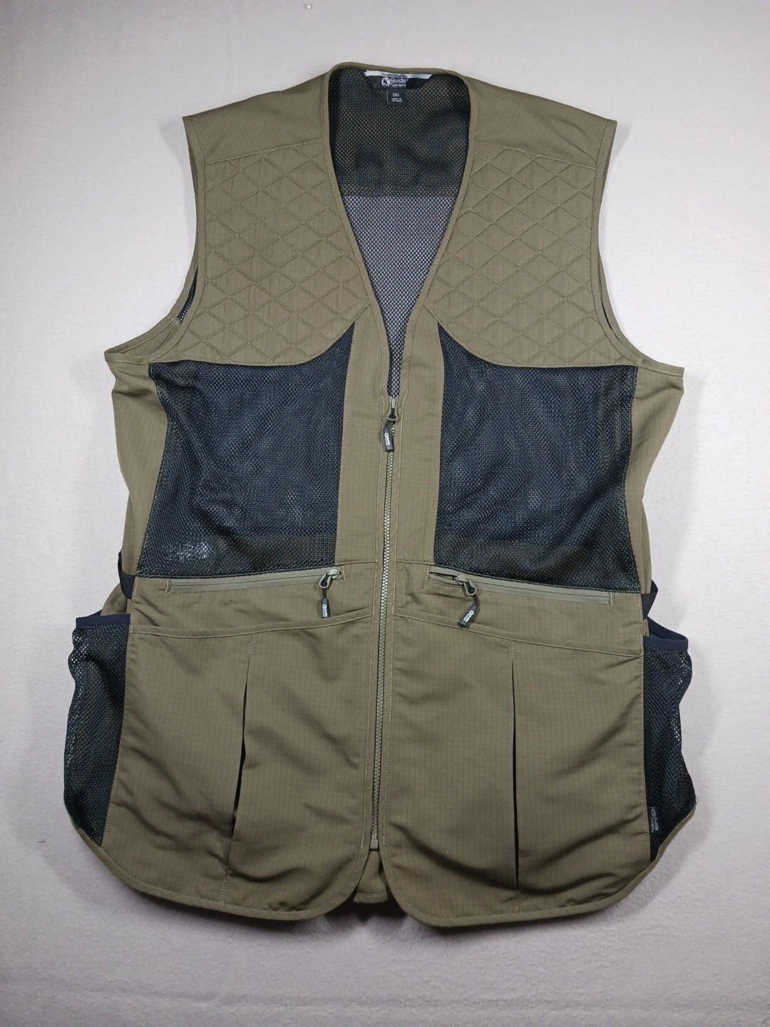 Gander Mountain Guide Series Mens Vest Mesh Olive Size 2XL