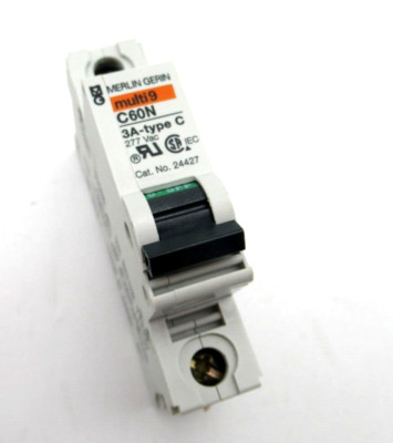 Merlin Gerin 24427 C60N 3A-Type C Din Rail Circuit Breaker *NEW*