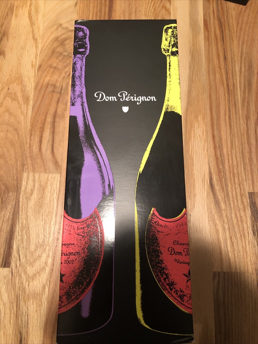 2002 Dom Perignon Andy Warhol Tribute Collection Empty 2002 Dom Perignon Andy Warhol Tribute Collection Empty
