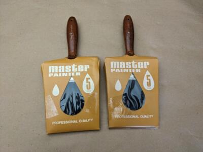 Lot of 2 Master Painter Professional Brush 5'' Flat with Wooden Handle TN-6550