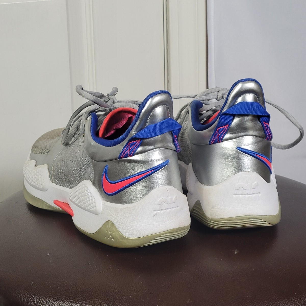 Nike PG 5 Paul George Clippers Metallic Silver CW3143-005 Mens 9