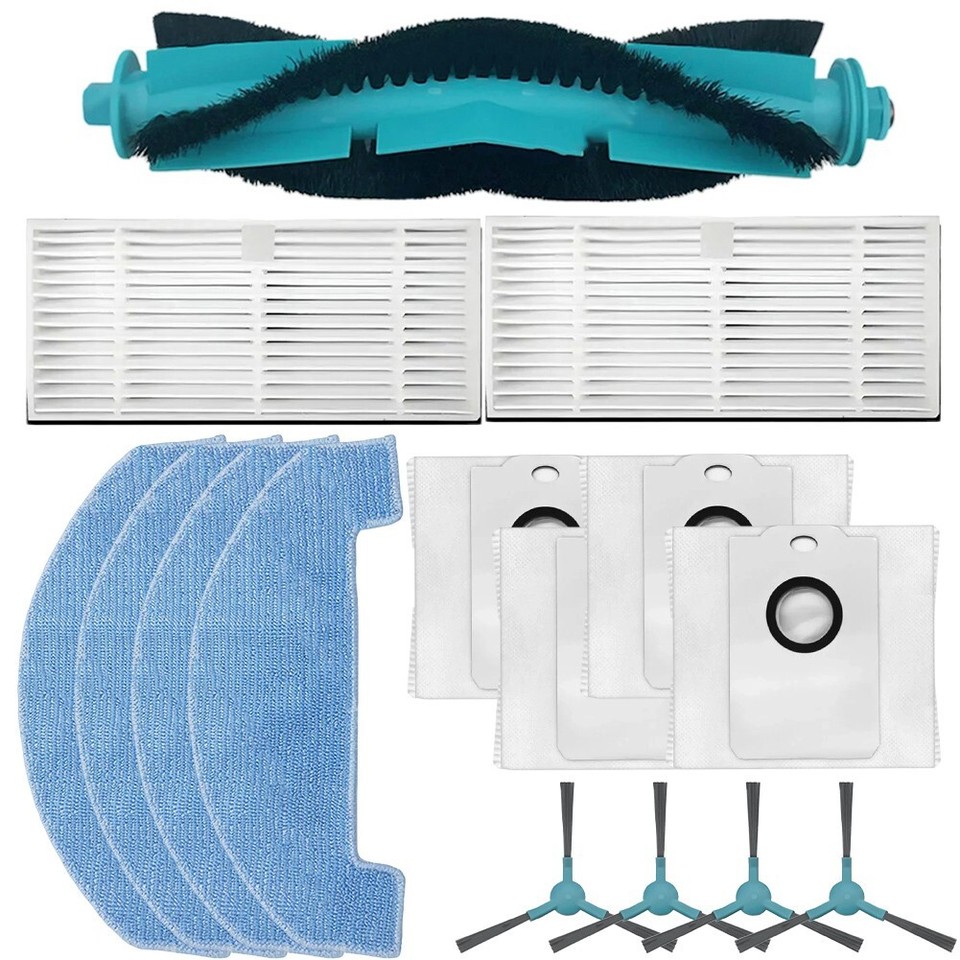 Achieve a Dust Free Home with Main Side Brush Filter Mop Cloth Dust Bag