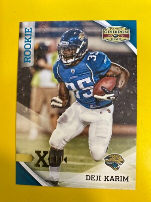 51462 2010 Gridiron Gear Gold X's  #178 Deji Karim JAGUARS ROOKIE #61/100