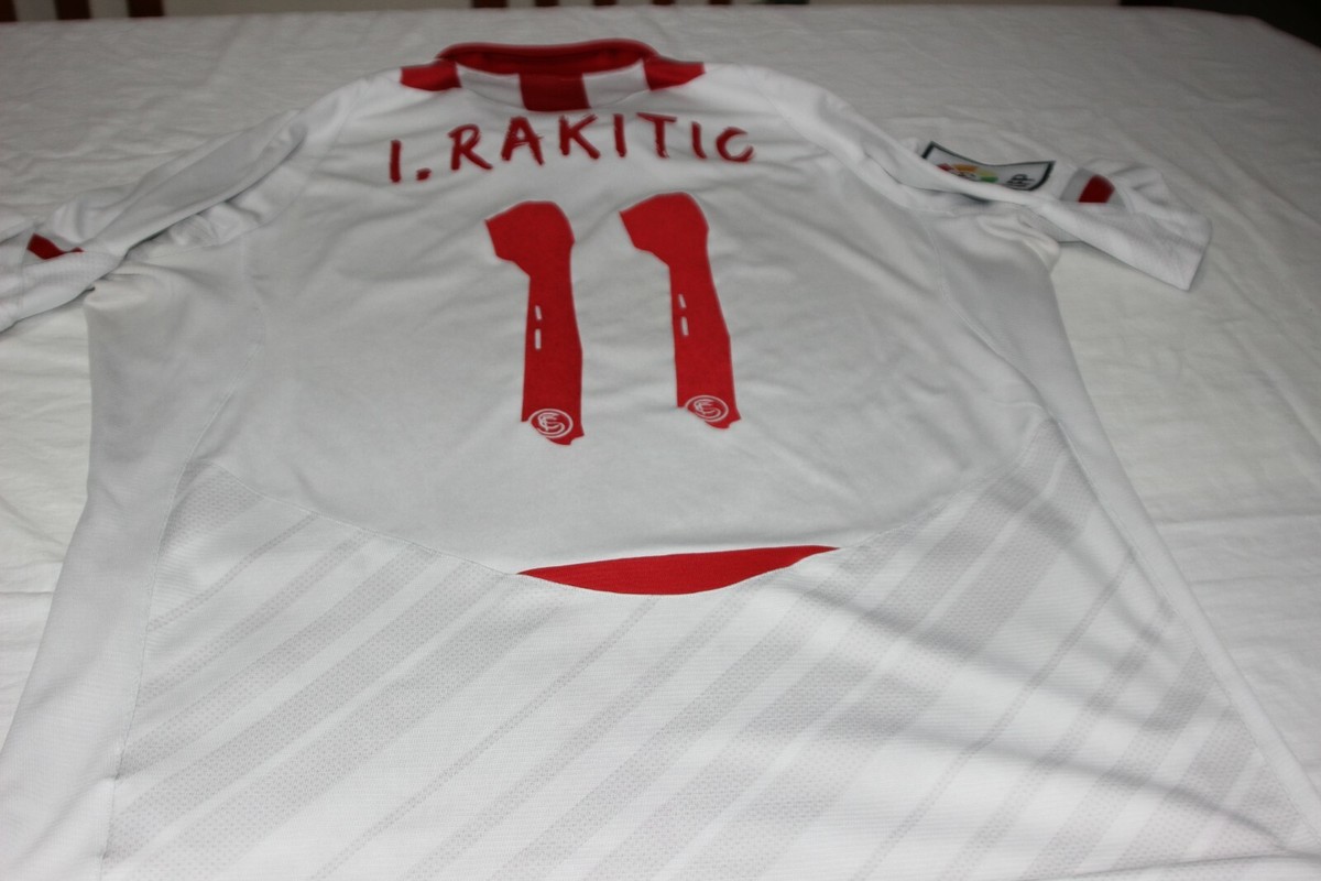 Maillot Officiel Sevilla FC Europa League – Warrior, Taille M, Dos N°11 I.Rakitic