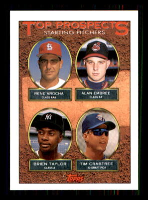1993 Baseball Topps Arocha/Embree/Taylor/Crabtree Prospects #742