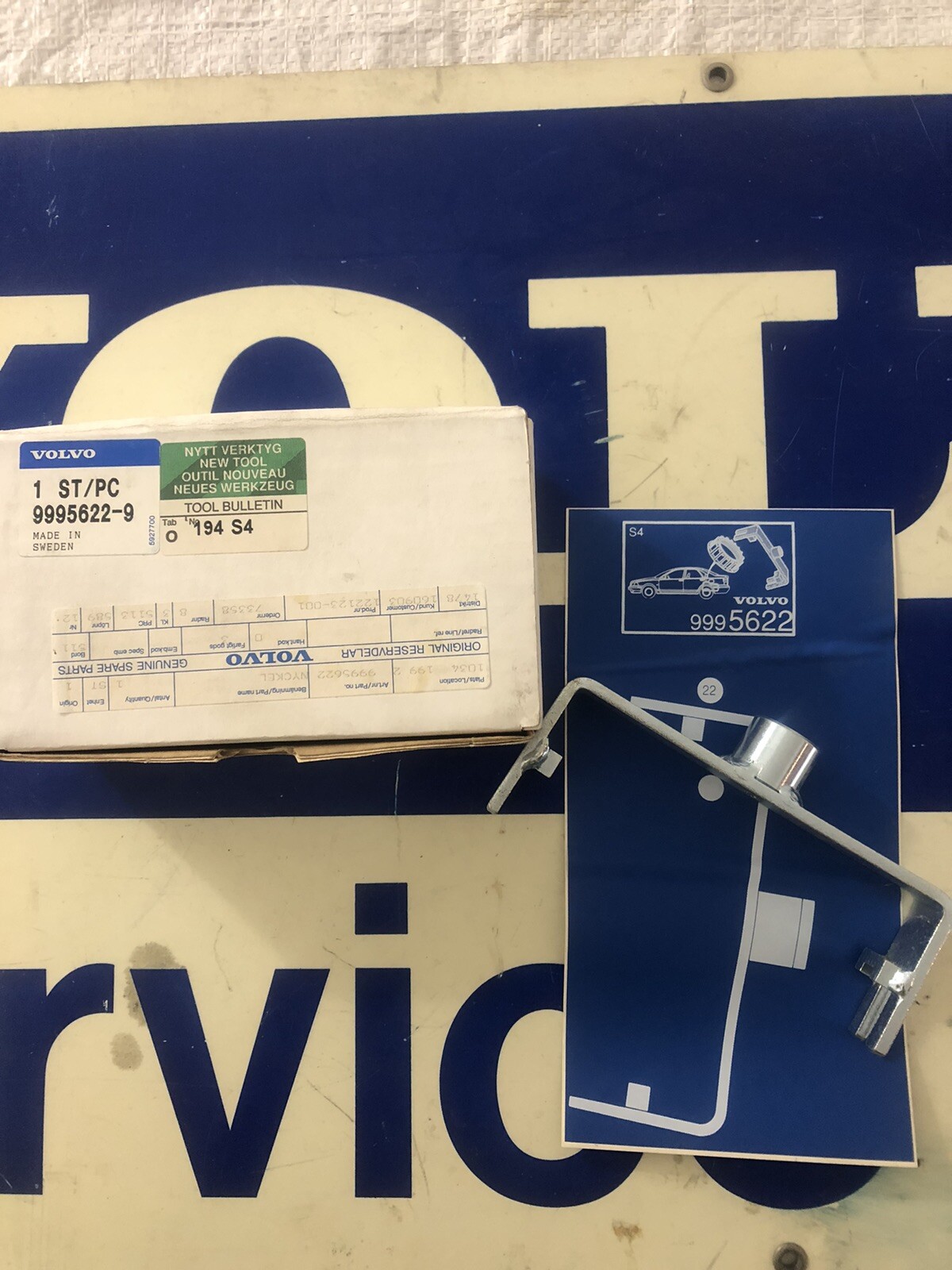 Clé couronne 9995622 pompe réservoir Volvo S40 outil origine neuf