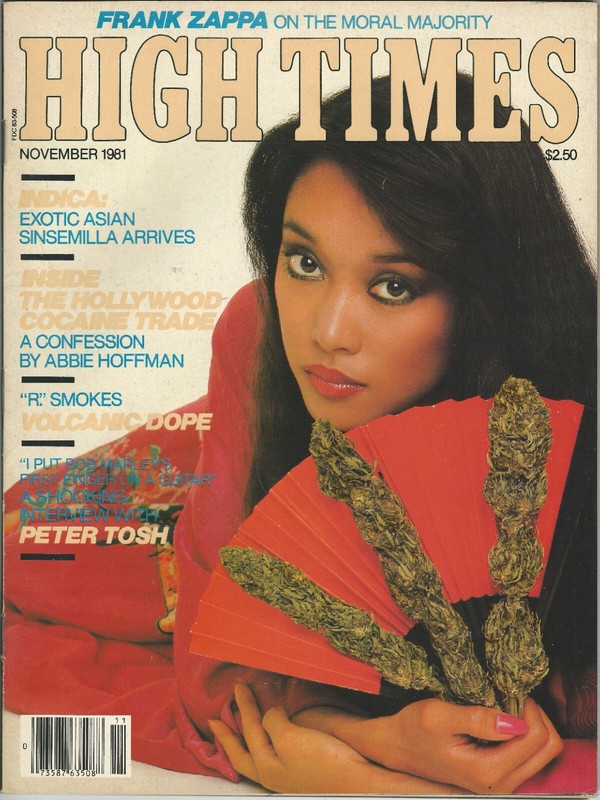 High Times November 1981 #75 Peter Tosh intv. Frank Zappa, Yoco. Tattoos, Indica