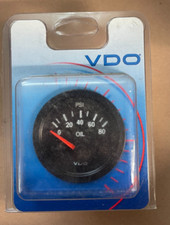 Vdo Oil Pressure Gauge Ga-52 Press 80psi 240-33ohms Part 350-105 Vdo Oil Pressure Gauge Ga-52 Press 80psi 240-33ohms Part 350-105
