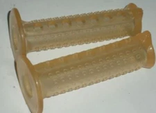 old school Oakley 1 Type clear translucent bmx bike grips