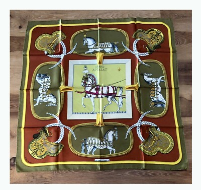 Hermes Vintage Scarf Grand Apparat 1962 Original Marvelous! | eBay