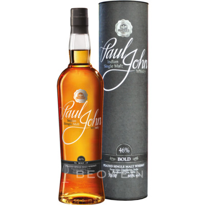Paul John Bold Peated 0,7 l getorfter Single Malt Whisky aus Indien