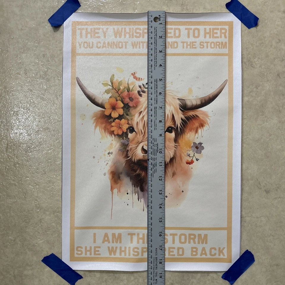 Cow - I Am The Storm Quote ✅Positive Inspirational Poster Canvas Wall Art 12x18” - Image 4 of 4