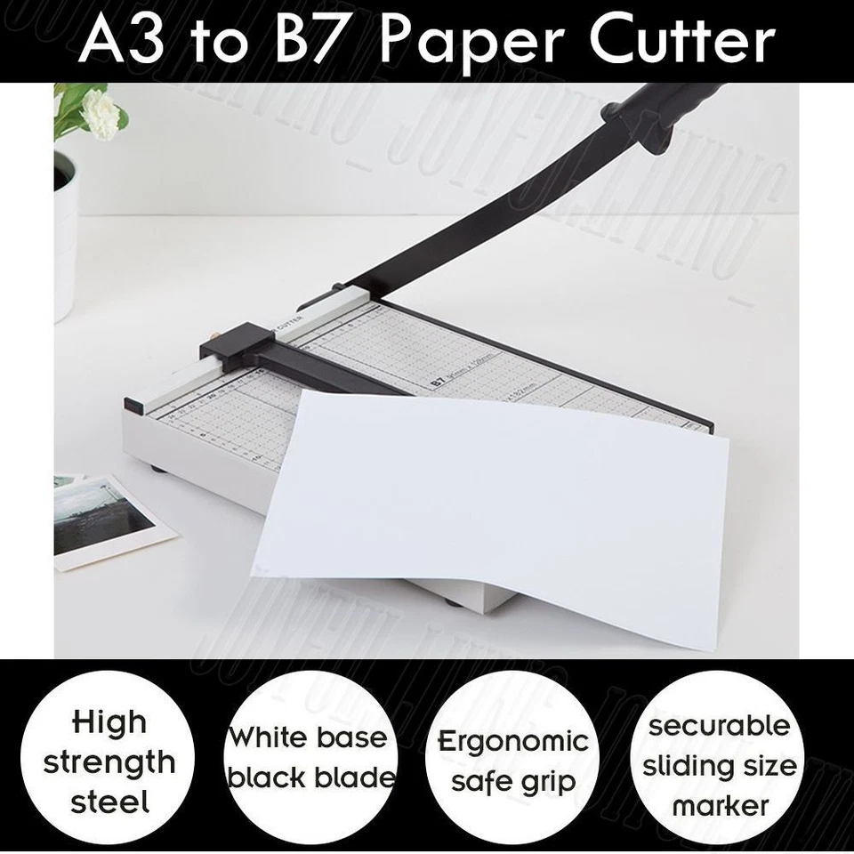 Premium Metal Paper Cutter A3 A4 B7 Photo Guillotine Page Trimmer 15Sheets Knife - image 4 of 4
