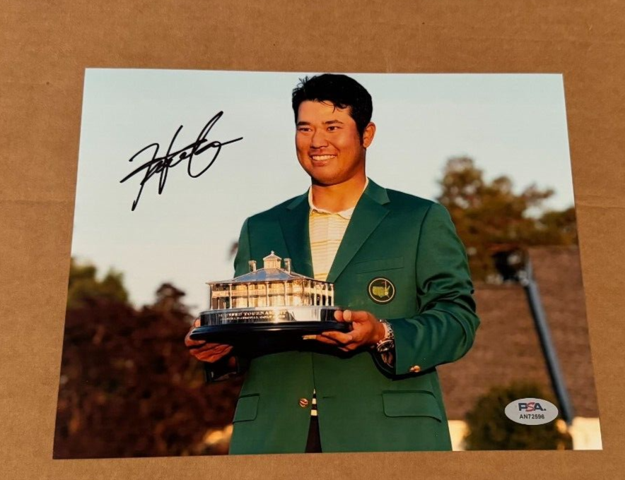 HIDEKI MATSUYAMA Autographed Signed 2021 MASTERS 8X10 PHOTO PSA/DNA COA AUTHENTIC #4 