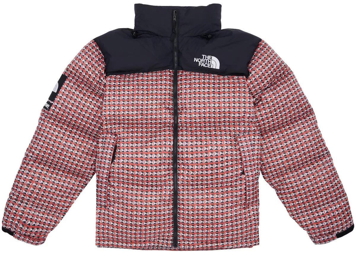 Supreme x The North Face Studded Nuptse Jacket Red Size Small