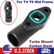 Carbon Steel Turbo Mount For T4 T6 Mid Frame,10AN ORB Drain VS racing 78 / 75 US