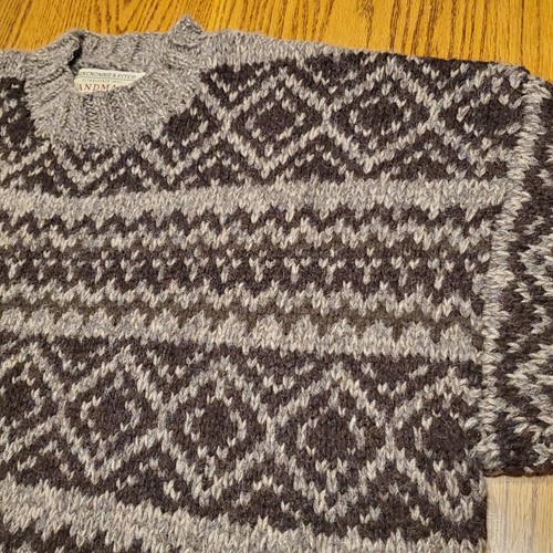 90s Abercrombie And Fitch Heavy Wool Knit Crewneck Sweater Sz XL NWT Vintage - Picture 4 of 16