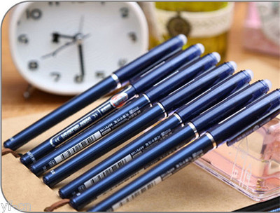 12pcs M&G AKP61108 0.5mm Erasable Romove By Friction Gel Ink Ball Pen Black/Blue