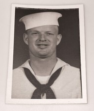 WW2 Era Photo USN Navy Sailor Portrait