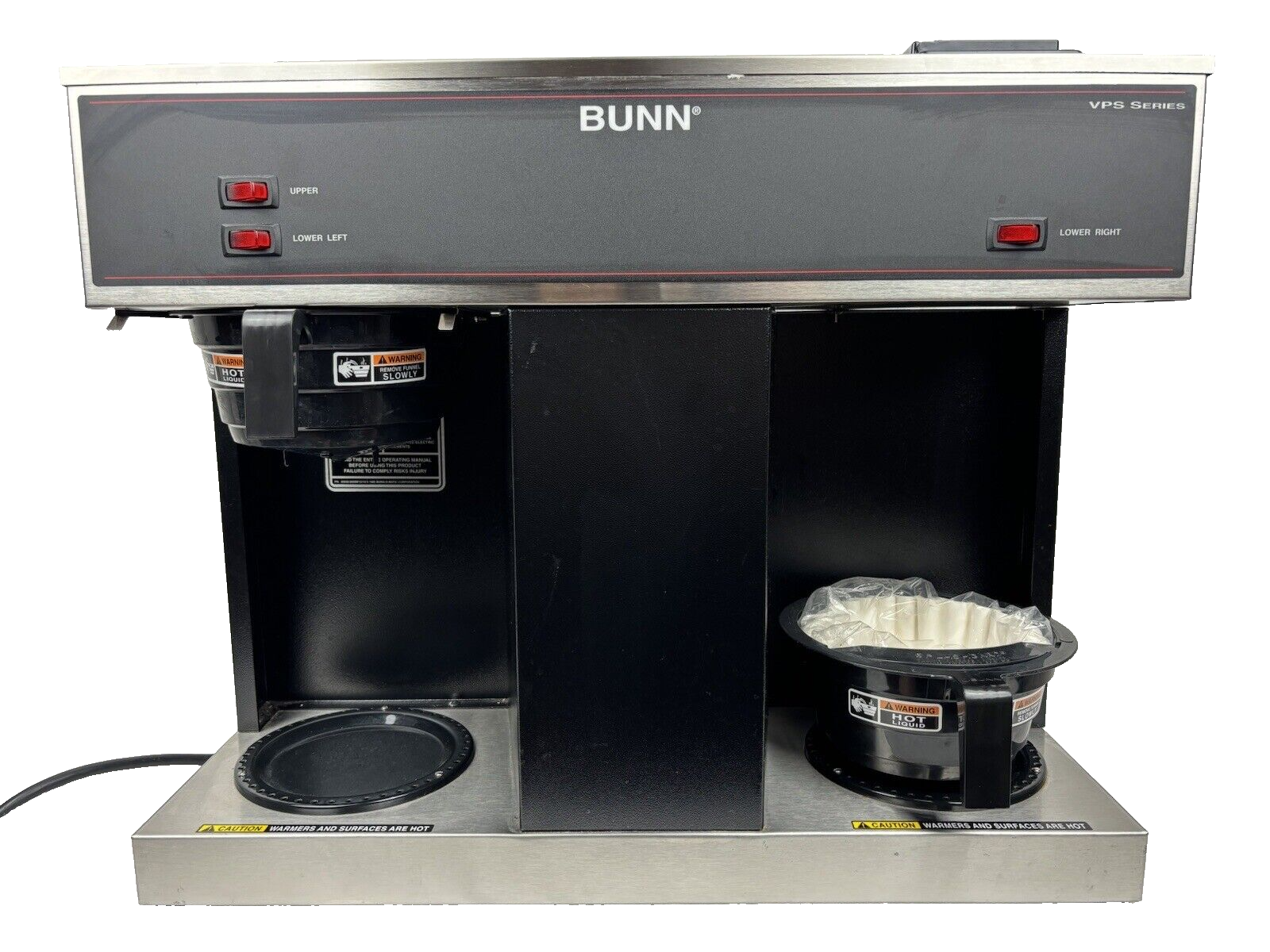 BUNN VPRAPS VPS 12Cup Pourover Commercial Coffee Brewer 3 Warming Stations 72504072135 eBay
