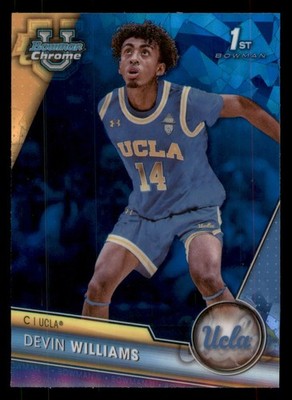 Devin Williams 2023-24 Bowman University Chrome Sapphire #86 UCLA Bruins