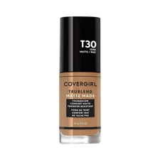 COVERGIRL TruBlend Matte Made Liquid Foundation, T30 Warm Honey - 1 oz.