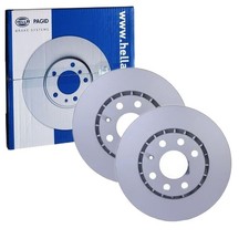 2x HELLA PAGID BREMSSCHEIBEN Ø256mm VORNE passend für OPEL ASTRA CORSA TIGRA VEC
