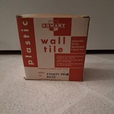 Box Of Vintage Homart 4.25” Plastic Tile - 5 square feet per box