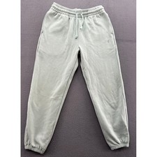 Zyia Active Lounge Sweatpants Sz M Light Green Drawstring Waist Elastic Cuffs