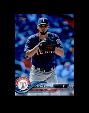 2018 Topps #404 Alex Claudio Texas Rangers Rainbow Foil