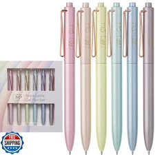 Mr. Pen- Retractable Gel Pens, 6 Pack, Black Ink Gel Pens Fine Po