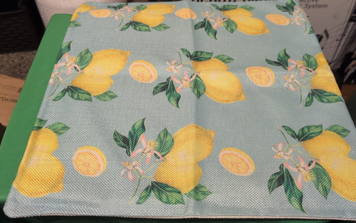 Farm Fresh Lemons Throw Pillow Case Cover Summer Farmhouse Decor 15.75" x 15.75" - Picture 4 of 4