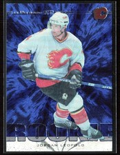 Jordan Leopold 2002-03 In The Game Used Blue RC /100 #97 Calgary Flames