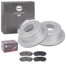 ABS BREMSSCHEIBEN 329mm + BELÄGE HINTEN passend für TOYOTA LAND CRUISER J10