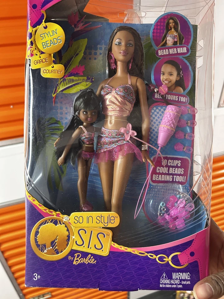 Barbie So In Style S.I.S. Stylin' Beads Grace & Courtney Mattel Asst. P6913 NIB - Image 3 of 3