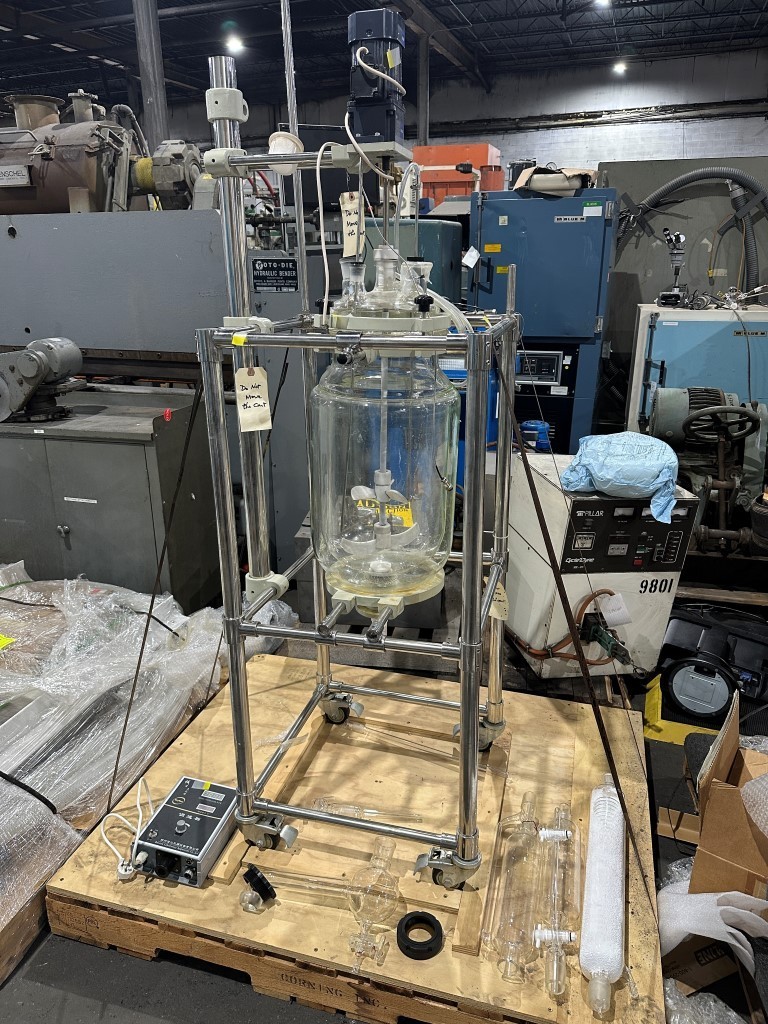 OTG 22L GLASS REACTOR W/ MIXER &ATTACHMENTS