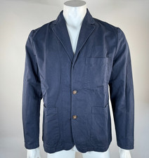 J Crew Garment Dyed Cotton Linen Chino Suit Jacket Men 40 EUC 178 Unlined AX270
