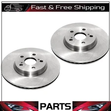 Front DuraGo Brake Rotors For Toyota Matrix 2014 2013 2012 2011 2010 2009