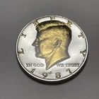 DANBURY MINT 1987 P KENNEDY HALF DOLLAR GOLD & SILVER Colored United State COIN