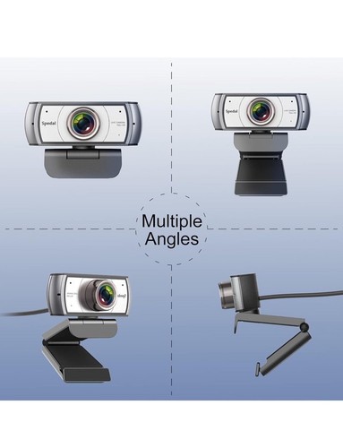 Spedal 120° Wide Angle Webcam Full HD 1080Pwith Microphone for Mac, PC, Laptop - Afbeelding 12 van 12