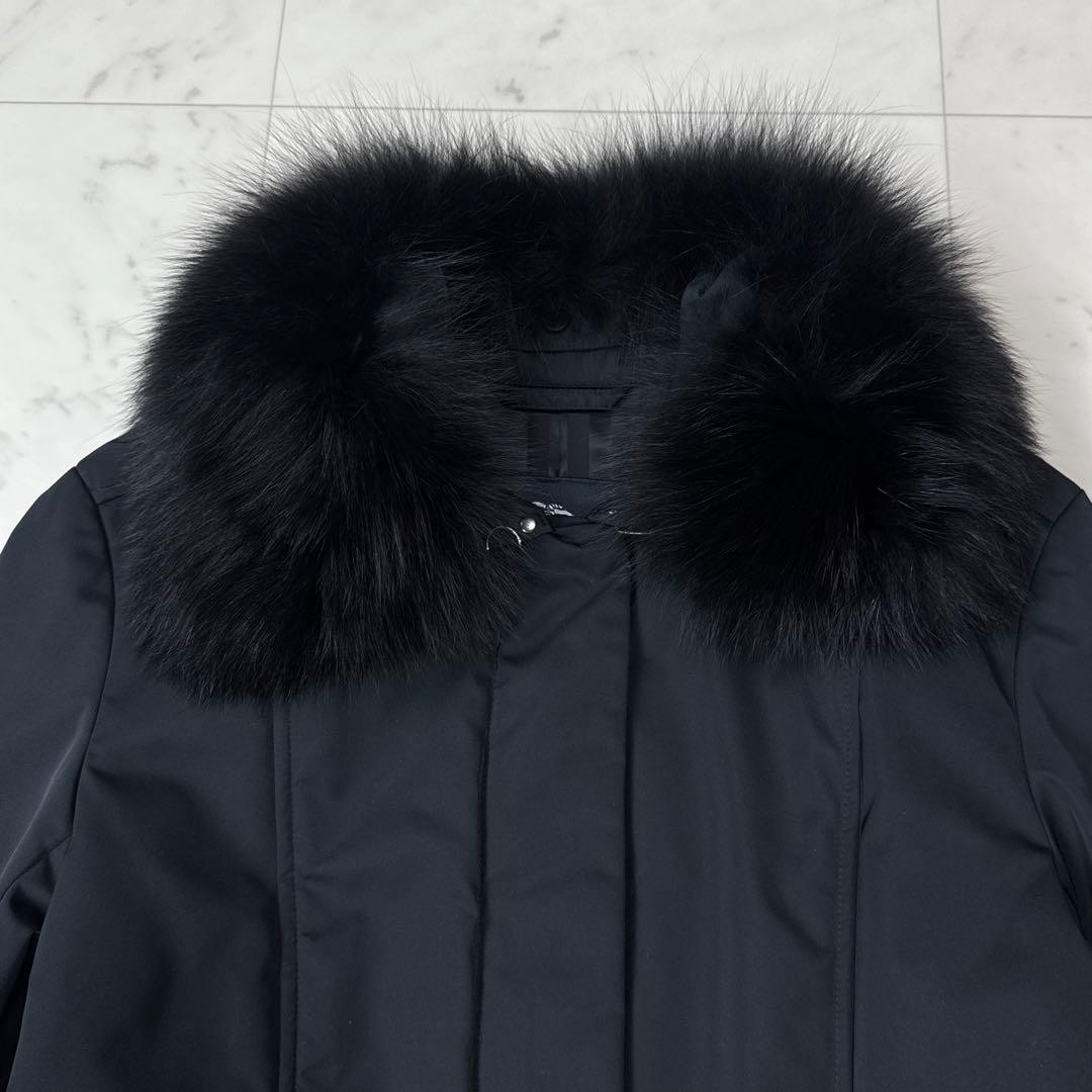 Burberry  Excellent Condition  London Padded Fur Coat Fox Black Size 40 thumbnail 7