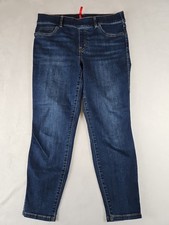 Spanx Ankle Skinny Jeans Blue Dark Wash 20342Q Large Petite 32x25