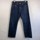 Mens Levi's 501 Original Fit Jeans Dark Wash sz. 34x32