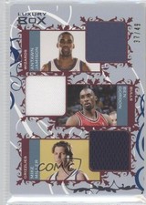 2006 Luxury Box Courtside Relics Triple Blue 37/49 Antawn Jamison Ben Gordon 1h1
