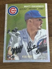 Matt Swarmer 2023 Topps Chrome Platinum Anniversary Topps Refractor #/499 Cubs
