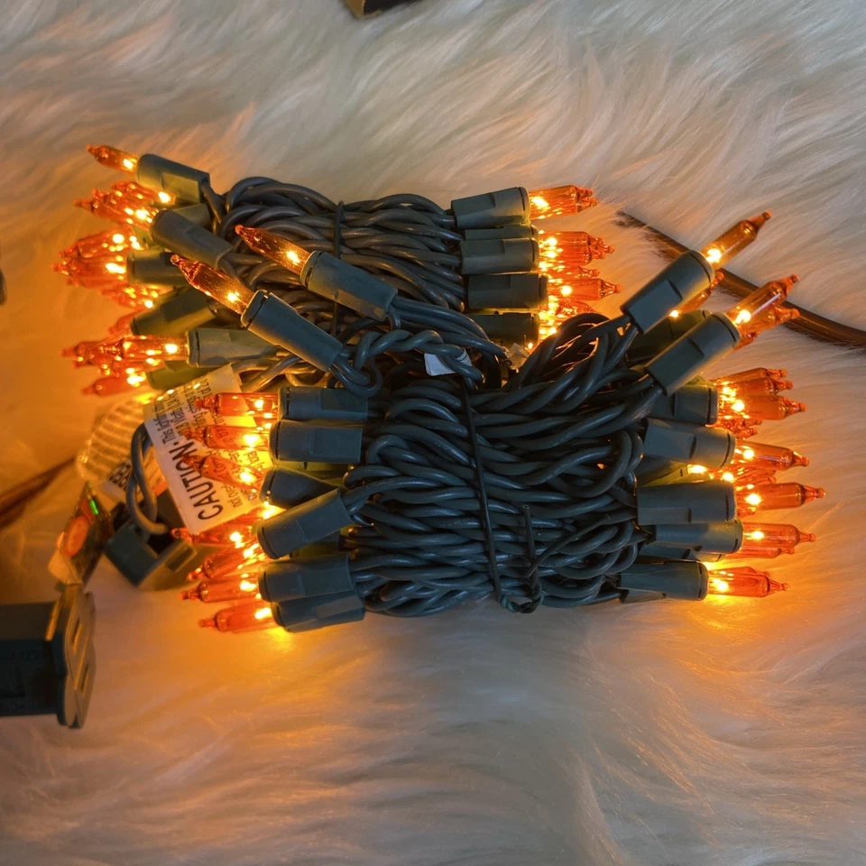 Lote de 3 cajas de GE String-A-Long 100 mini luces doradas interior exterior 20,6 pies  Foto 4 de 4