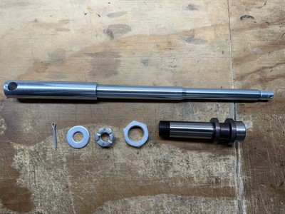 1948-1966 Harley-Davidson FL Panhead Glide Front Axle Kit Zinc