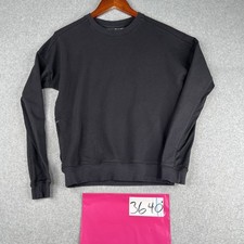Under Armour Sweatshirt Womens Extra Small Black Long Sleeve Vented Pocket