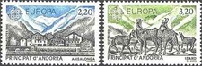 Timbres Europa CEPT Andorre 348/349 ** - 86258FX